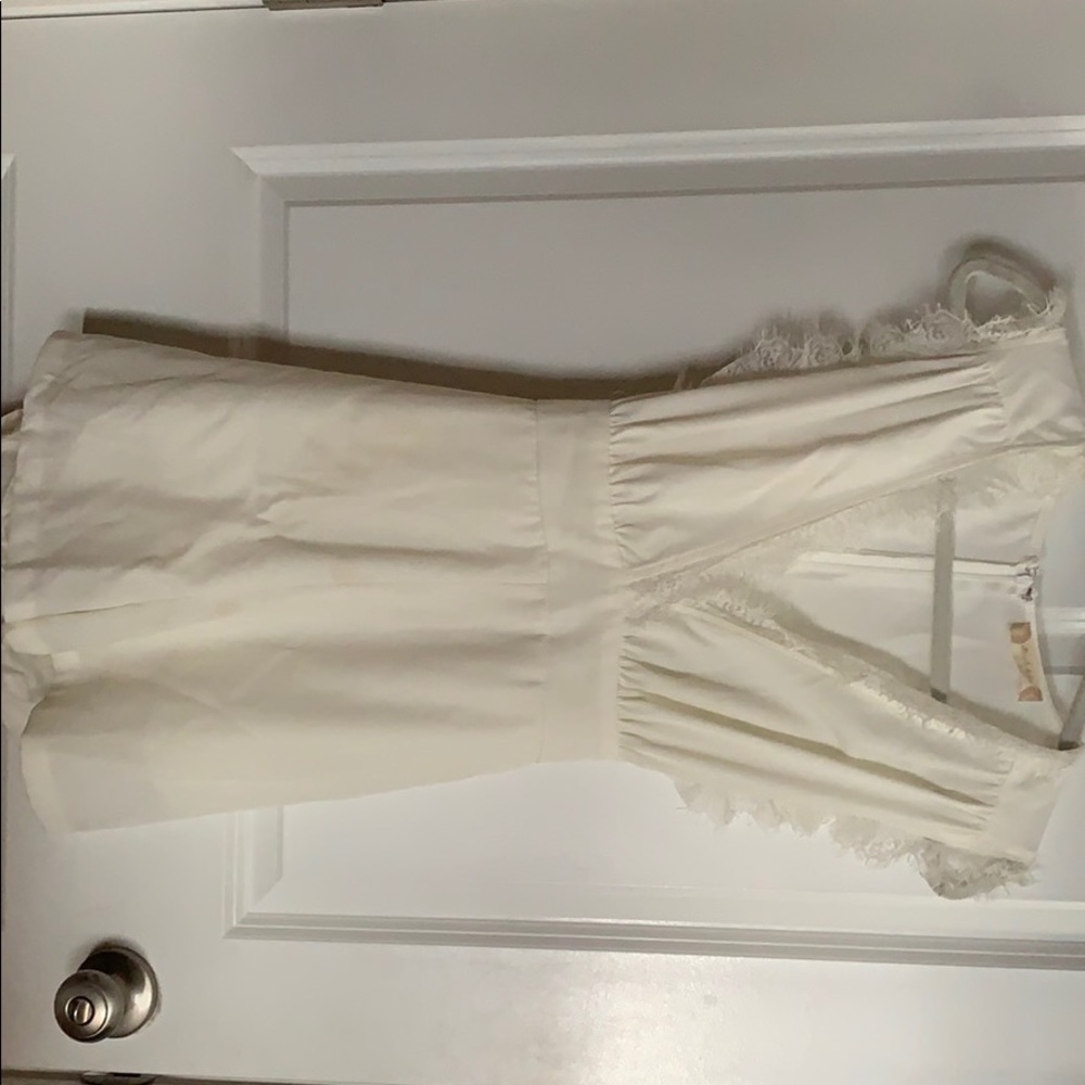 Cream Lace Romper